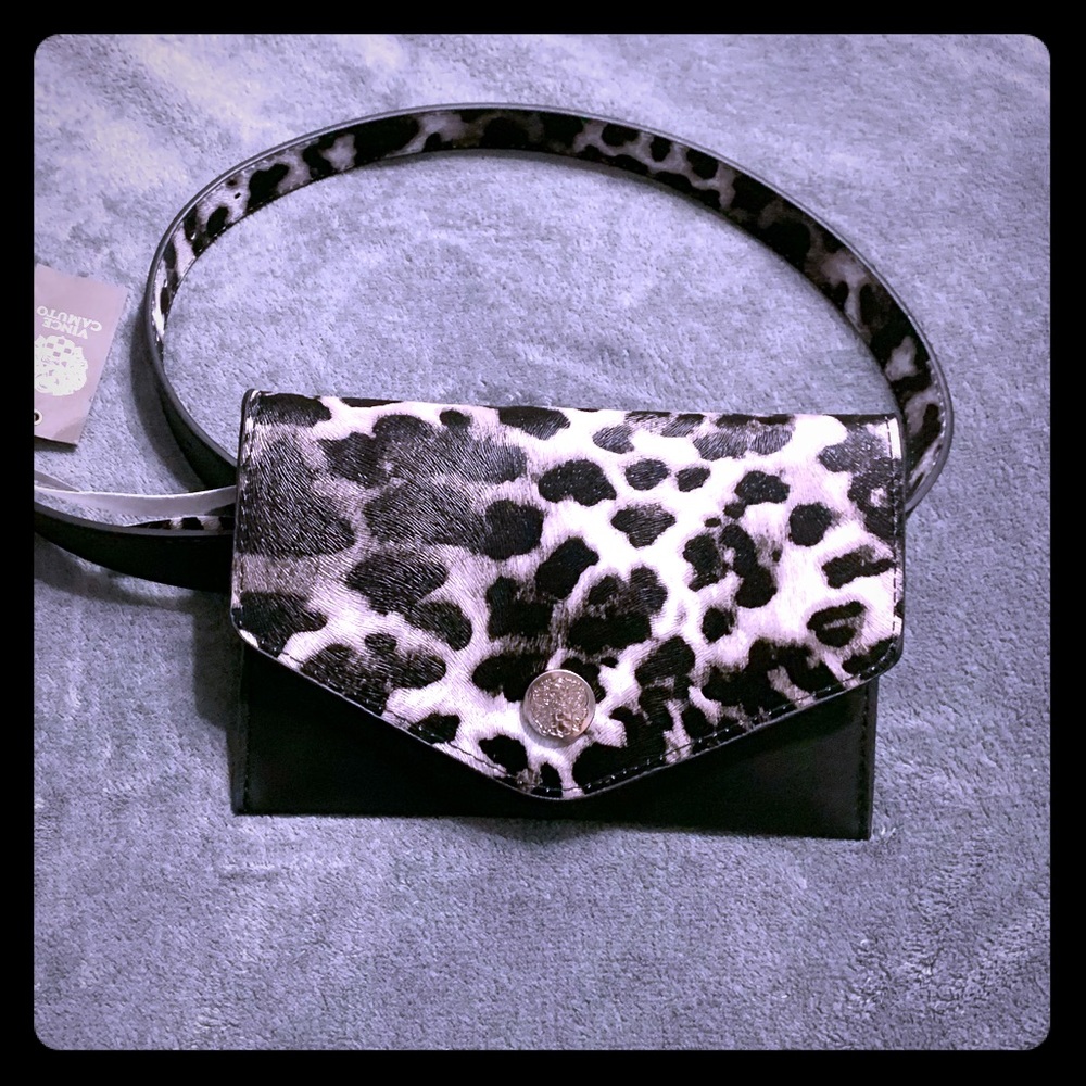 NWT Vince Camuto Leopard Belt Bag
